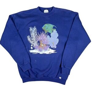 Vintage‎ Tropical Fish Sweatshirt Large